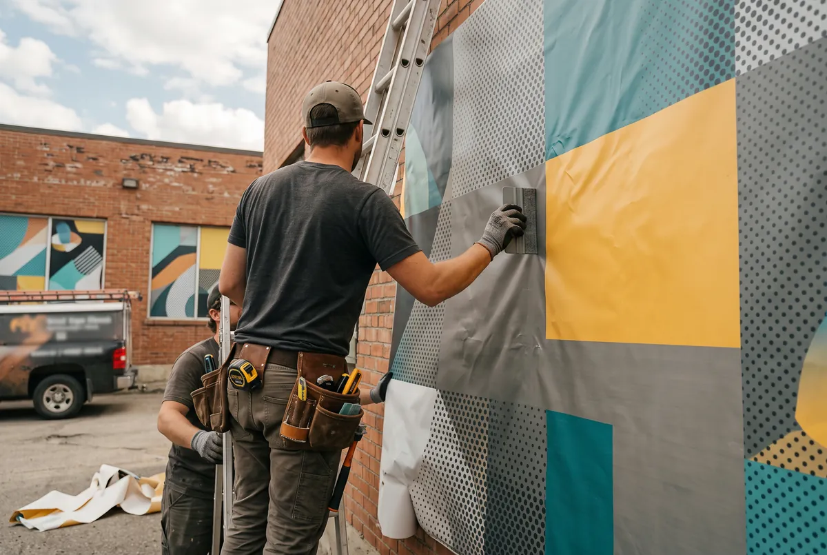 Sign and graphics installation in Calgary