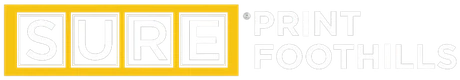 SURE Print Foothills logo